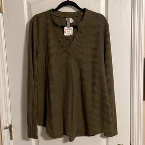 Honey Me olive green sweater